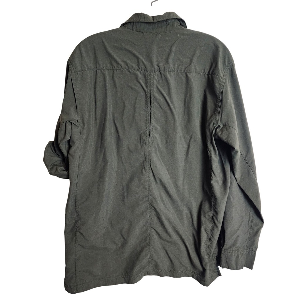 Hi-Tec Mens Nylon Utility Hiking Shirt Olive Green Roll Tab Sleeve‎ Size M - Picture 5 of 7